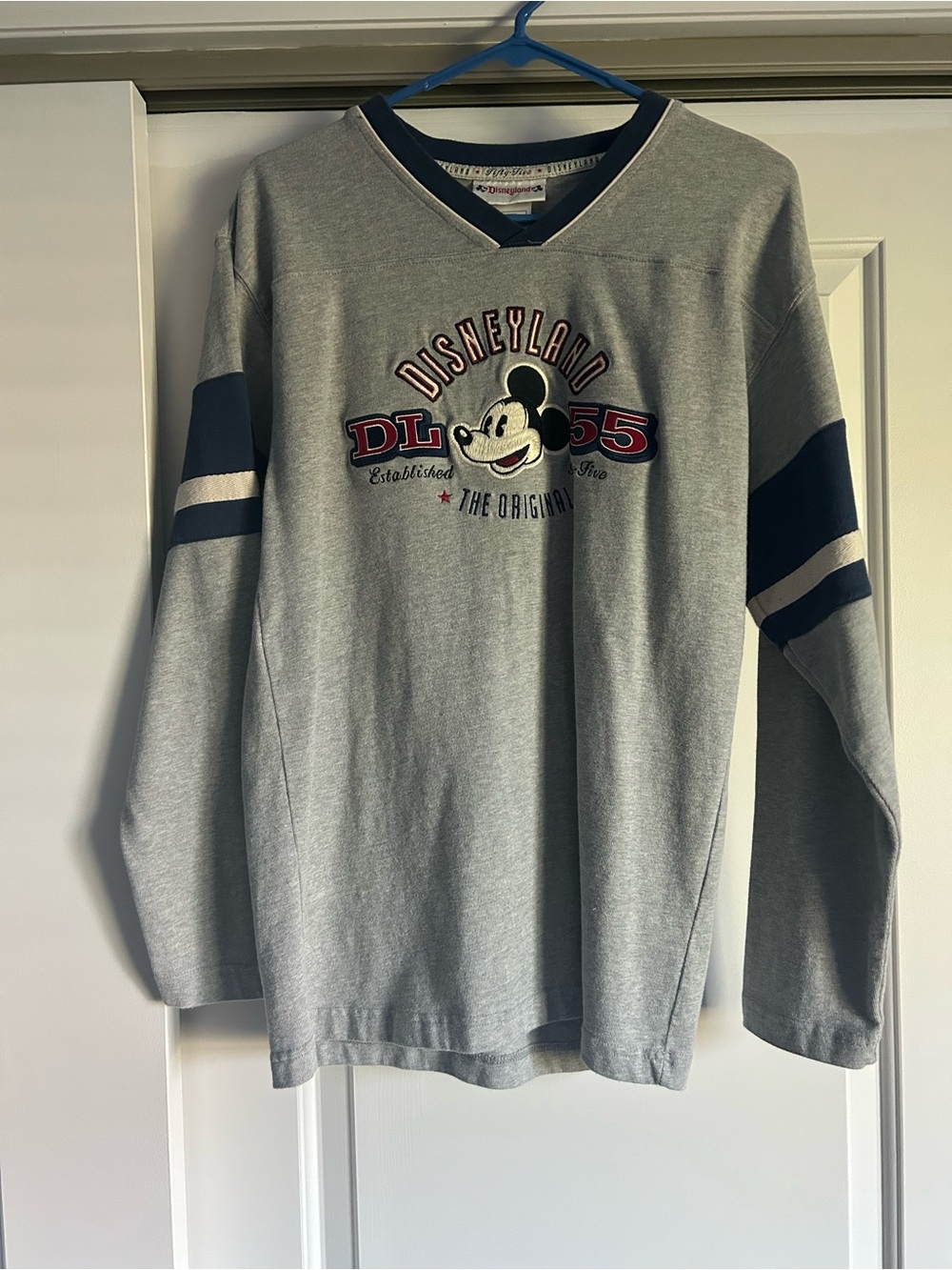 Disney Grey Sweatshirt with Red & Navy Mickey Graphic